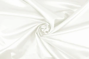 Satyna gruba z elastanem ecru