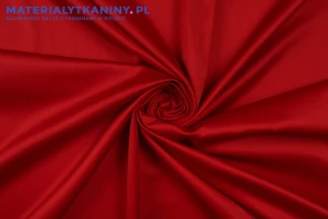 Satyna bawełniana czerwona jasna