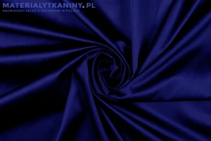 Satyna bawełniana szafirowy