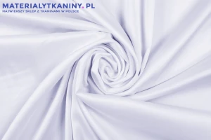 Satyna bawełniana śnieżna biel