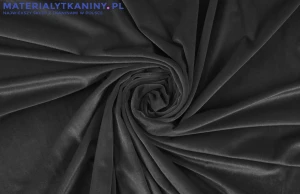 Welur Cuba Połysk - Szary ciemny