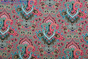 Wiskoza ciamo szary i turkus