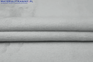 Dzianina futerkowa krótki włos zabawka szara 9mm