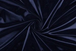 Satyna gruba z elastanem granatowa