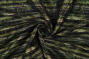 Tafta żakard haft magiczna zieleń