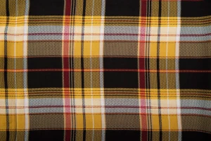 Wiskoza krata żółta i czarna