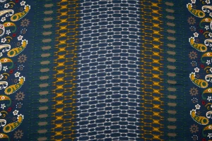 Wiskoza border kolorowy pantofelek