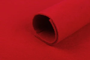 Filc gruby 3mm Czerwony
