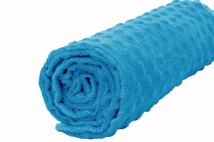 Polar minky kropki lazur aqua