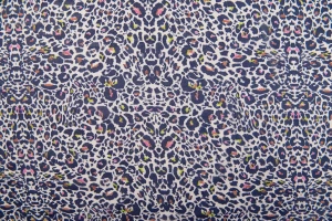 Szyfon wzór panterka granatowa