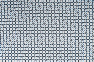 Tkanina sukienkowa Silky kółeczka turkus