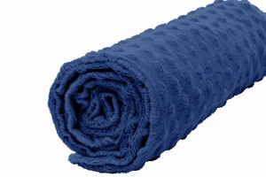 Polar minky kropki granatowy jasny