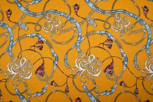 Wiskoza łańcuchy żółty słonecznikowy