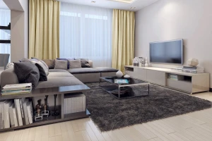 Tkanina zasłonowa beż jasny 280cm