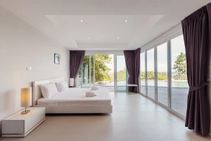 Tkanina zasłonowa fiolet 280cm