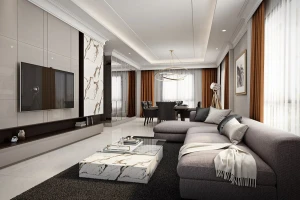 Tkanina zasłonowa musztardowa 280cm