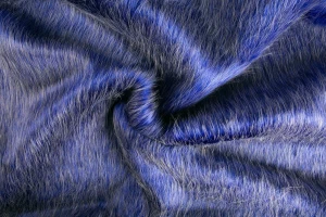 Dzianina futerkowa długi włos lis szafirowa 40mm