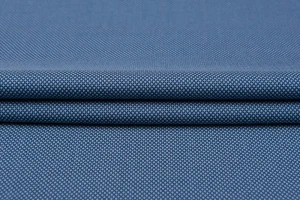 Wełenka kostiumowa granatowy w błękitne kropki