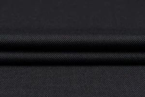 Wełenka kostiumowa grafitowa w mini kropeczki