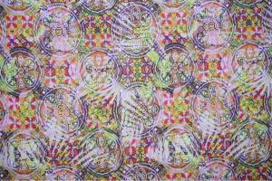 Tkanina sukienkowa Silky passion fruit colours