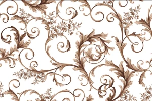 Satyna Armani rokokowa finezja na białym tle