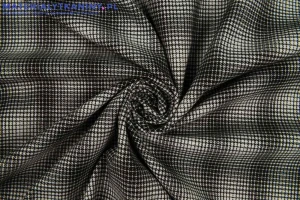 Krata Pepitka Czarno - Ecru