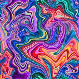 Oxford wzór kolorowe fluidy