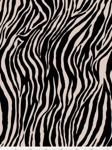 Szyfon ala jedwab zebra beżowo-czarna