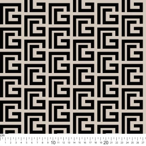 Marchiano z elastanem geometryczny wzór na beżu