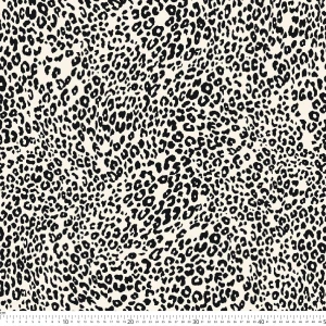 Marchiano z elastanem drobna panterka na kremowym tle