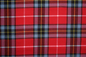 Tkanina w kratę czerwona( bordo, czarny, błękit, żółty)