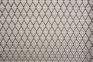 Żakard zasłonowy romby szaro czekoladowy