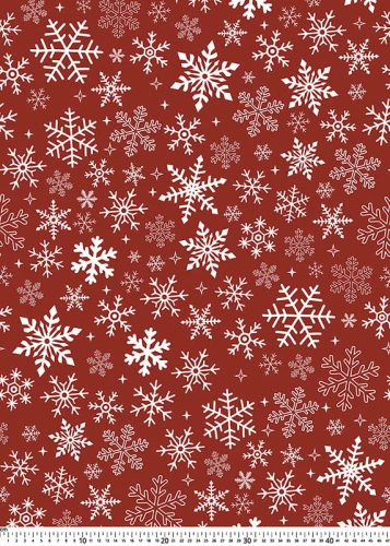 431085 103 - Oxford, Stretch wzór śnieżynki na czerwonym tle.jpg