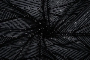 Cekiny trójkąty czarne