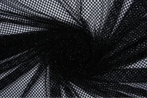 Siatka z cyrkoniami czarna cyrkonie czarne