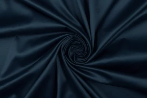 Satyna bawełniana granatowa modra