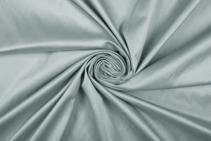 Satyna Bawełniana szary błękitny