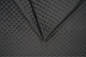 Welur pikowany Velluto kropki 19 graphite