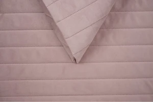 Welur pikowany Velluto pasy 14 flamingo