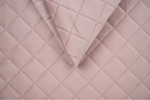 Welur pikowany Velluto romby 14 flamingo