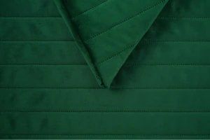 Welur pikowany Velluto pasy 10 dark green