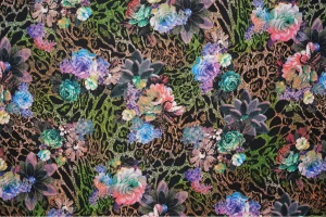 Dzianina nurek wzór panterkowe love