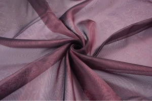 Organza jednotonowa 280cm bakłażan