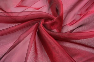 Organza jednotonowa 280cm bordowa