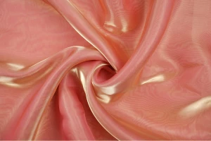 Organza dwutonowa 150cm złoty łosoś