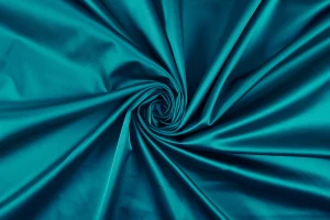 Satyna gruba z elastanem morski