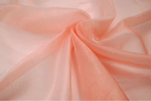 Organza jednotonowa 150cm róż z brzoskwinią