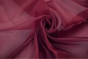 Organza kryształek 150cm burgundowy