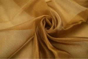 Organza kryształek 150cm złoto stare