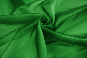 Organza jednotonowa 280cm zielony trawiasty